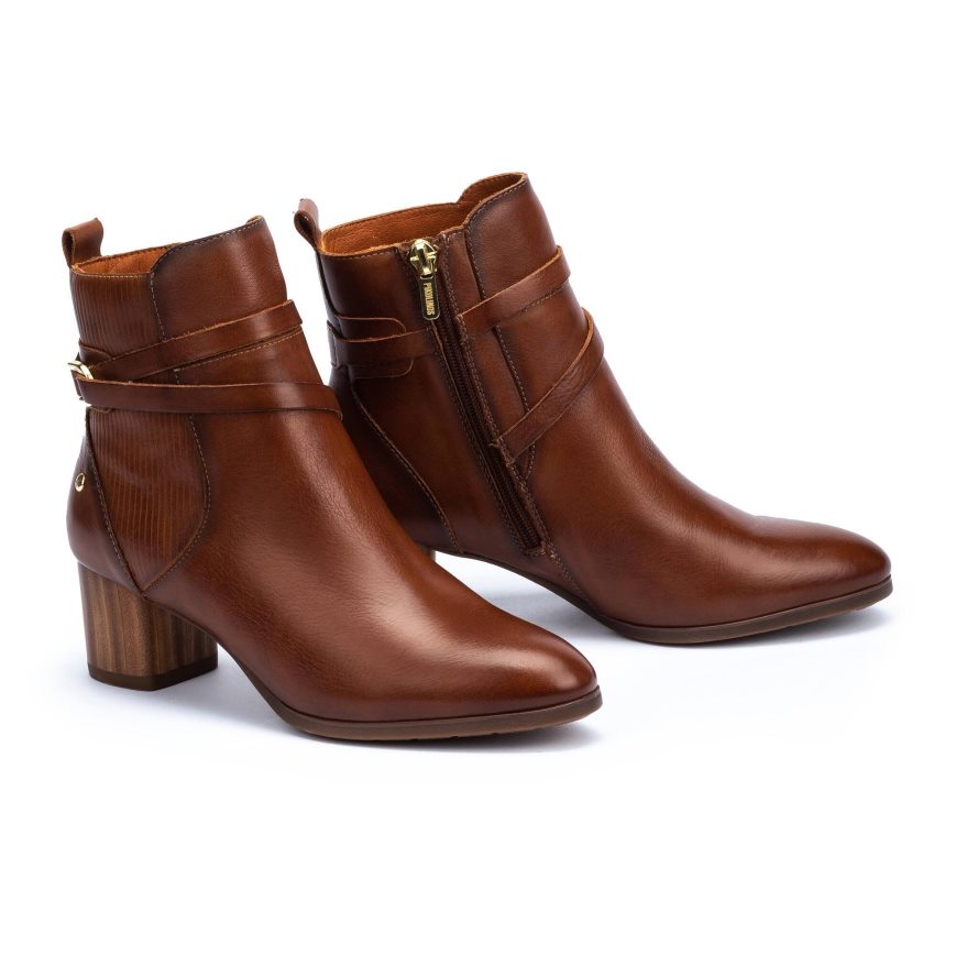 Women's Pikolinos CALAFAT Ankle Boots Brown | NZ UQ39872